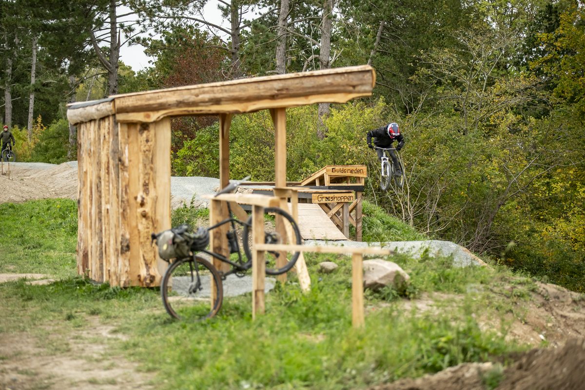 Fra bikeparken i banegraven