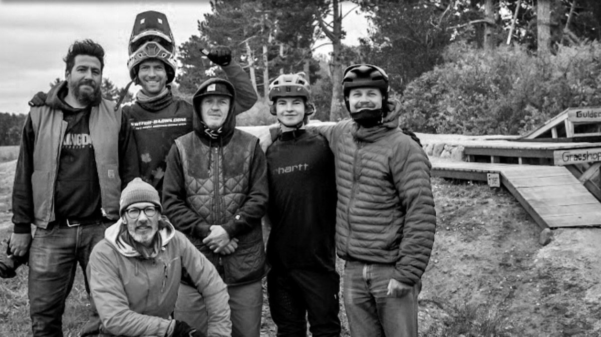 Medie- og testcrewet — f.v. Adam, Martin, Danny, Chris, Sixten og Martin